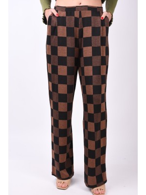 Pantaloni Dama Jdy Jdyjaco One Black/Brown Checks
